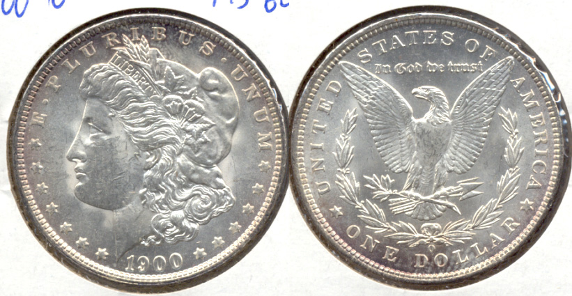 1900-O Morgan Silver Dollar MS-60 c