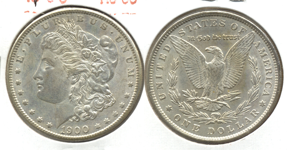 1900 Morgan Silver Dollar AU-50 h