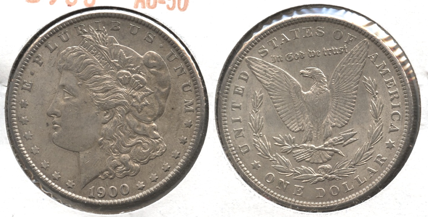1900 Morgan Silver Dollar AU-50 #w