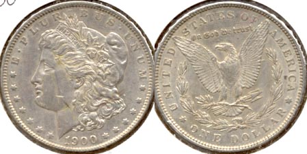 1900 Morgan Silver Dollar EF-40 a