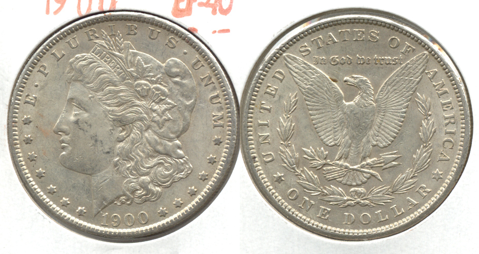 1900 Morgan Silver Dollar EF-40 ac