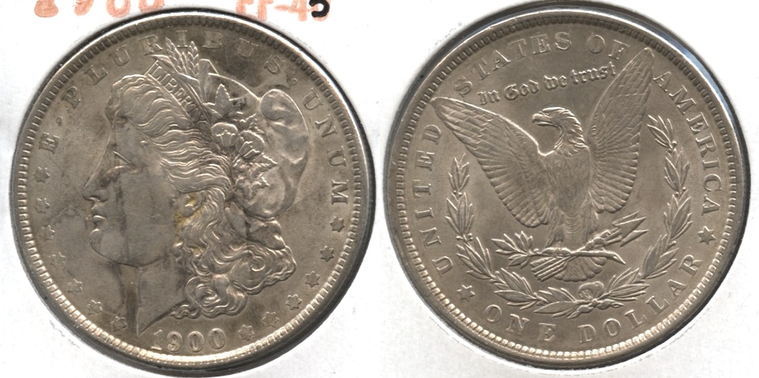 1900 Morgan Silver Dollar EF-45 #aa