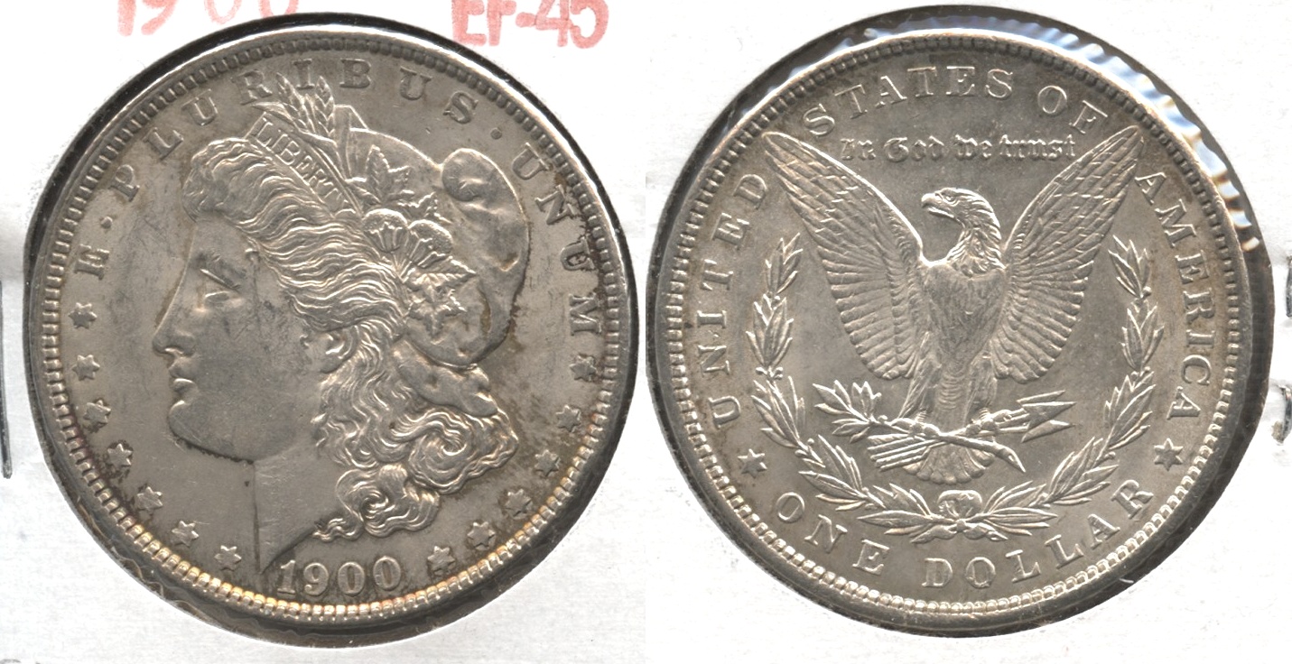 1900 Morgan Silver Dollar EF-45 #al