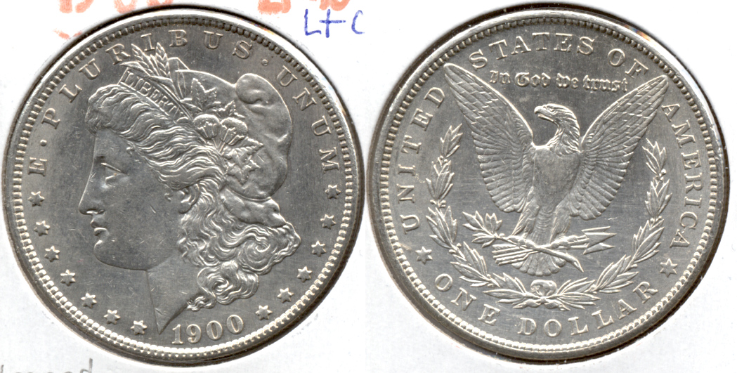 1900 Morgan Silver Dollar EF-45 m Light Cleaning