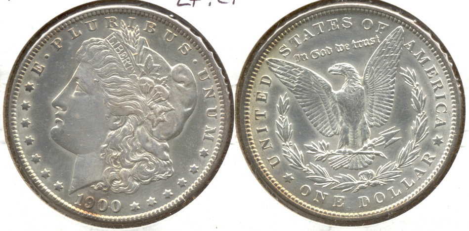 1900 Morgan Silver Dollar EF-45 q Lightly Cleaned