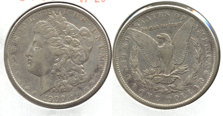 1900 Morgan Silver Dollar VF-20 a