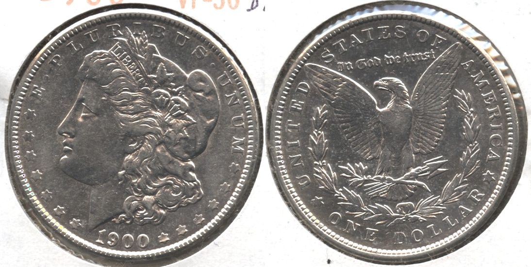 1900 Morgan Silver Dollar VF-30 #h Dipped