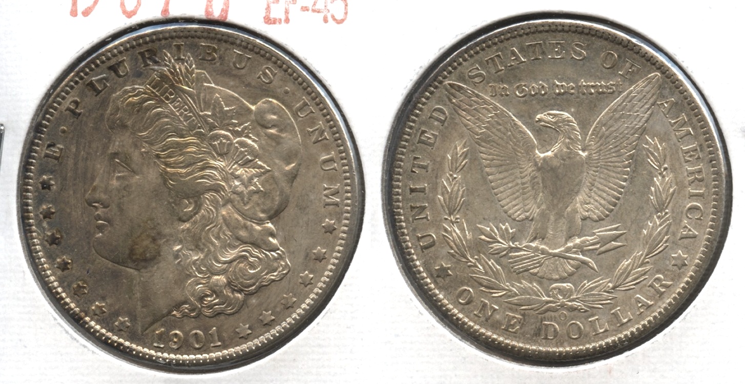 1901-O Morgan Silver Dollar EF-45