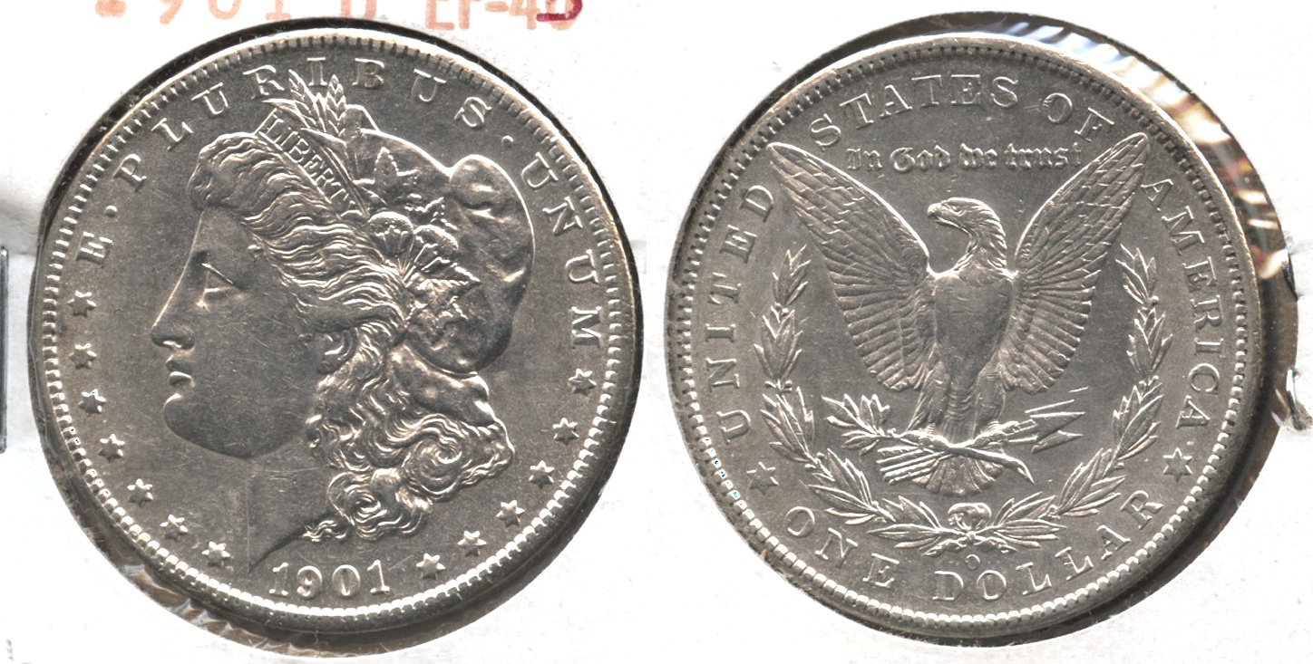 1901-O Morgan Silver Dollar EF-45 #b