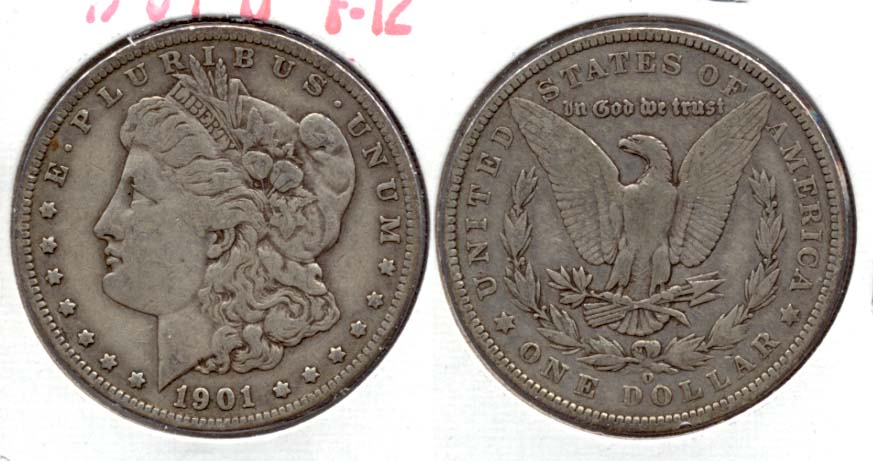 1901-O Morgan Silver Dollar Fine-12 b