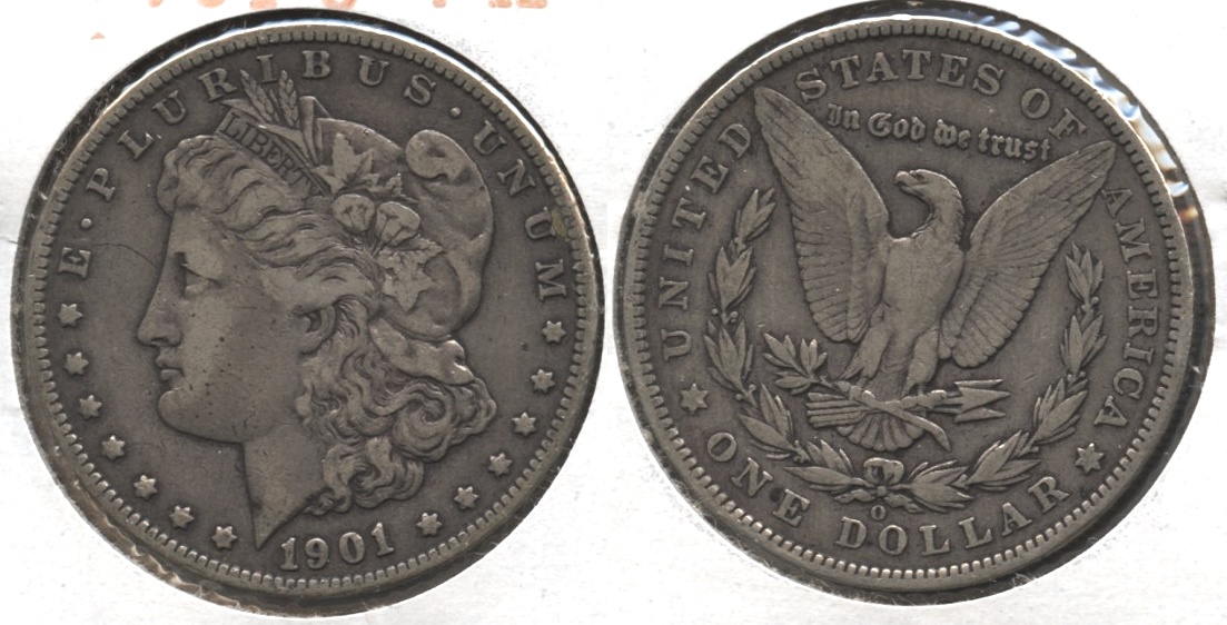 1901-O Morgan Silver Dollar Fine-12 #r