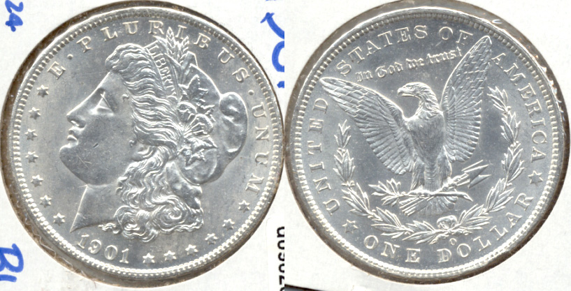 1901-O Morgan Silver Dollar MS-60 c
