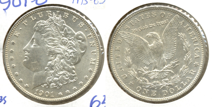 1901-O Morgan Silver Dollar MS-63