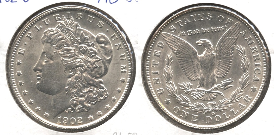 1902-O Morgan Silver Dollar AU-55
