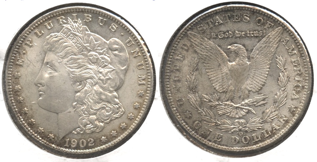 1902-O Morgan Silver Dollar AU-55 #a