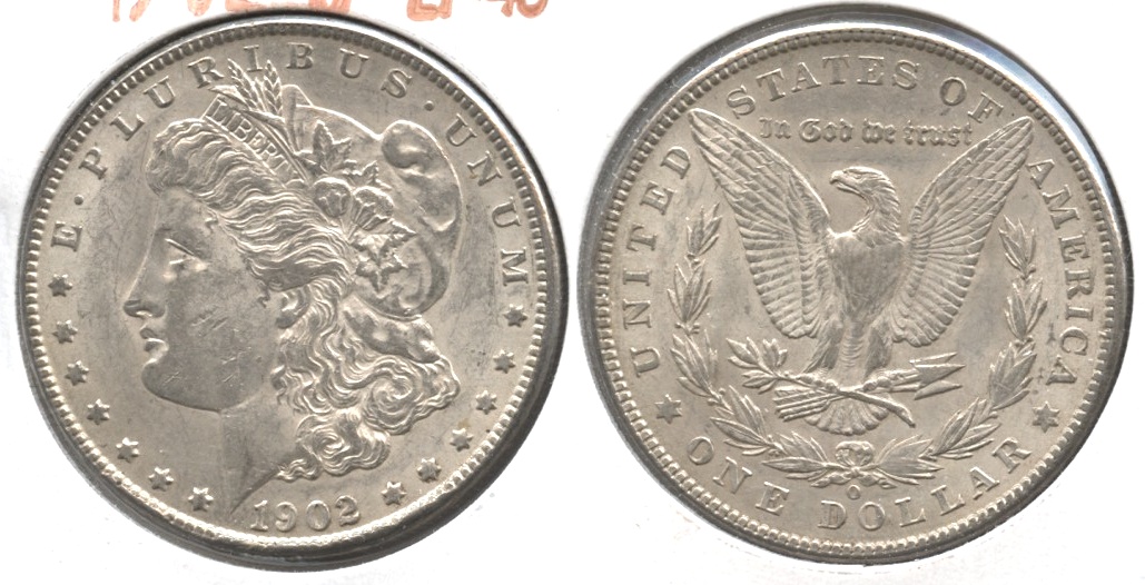1902-O Morgan Silver Dollar EF-45 #a