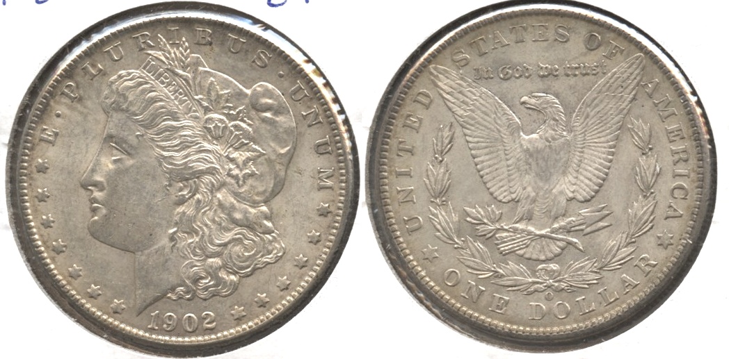 1902-O Morgan Silver Dollar EF-45 #b