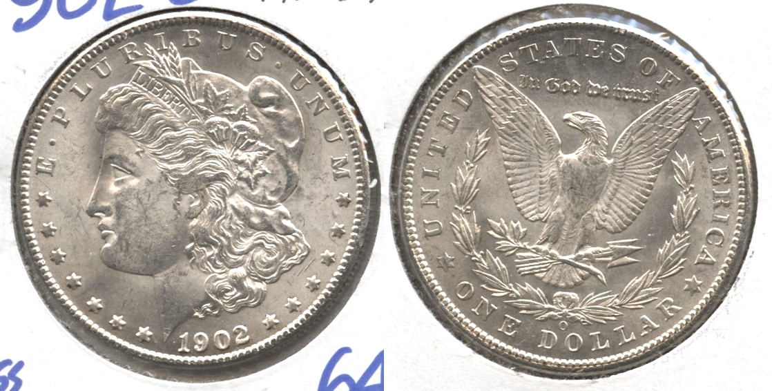1902-O Morgan Silver Dollar MS-64 #d