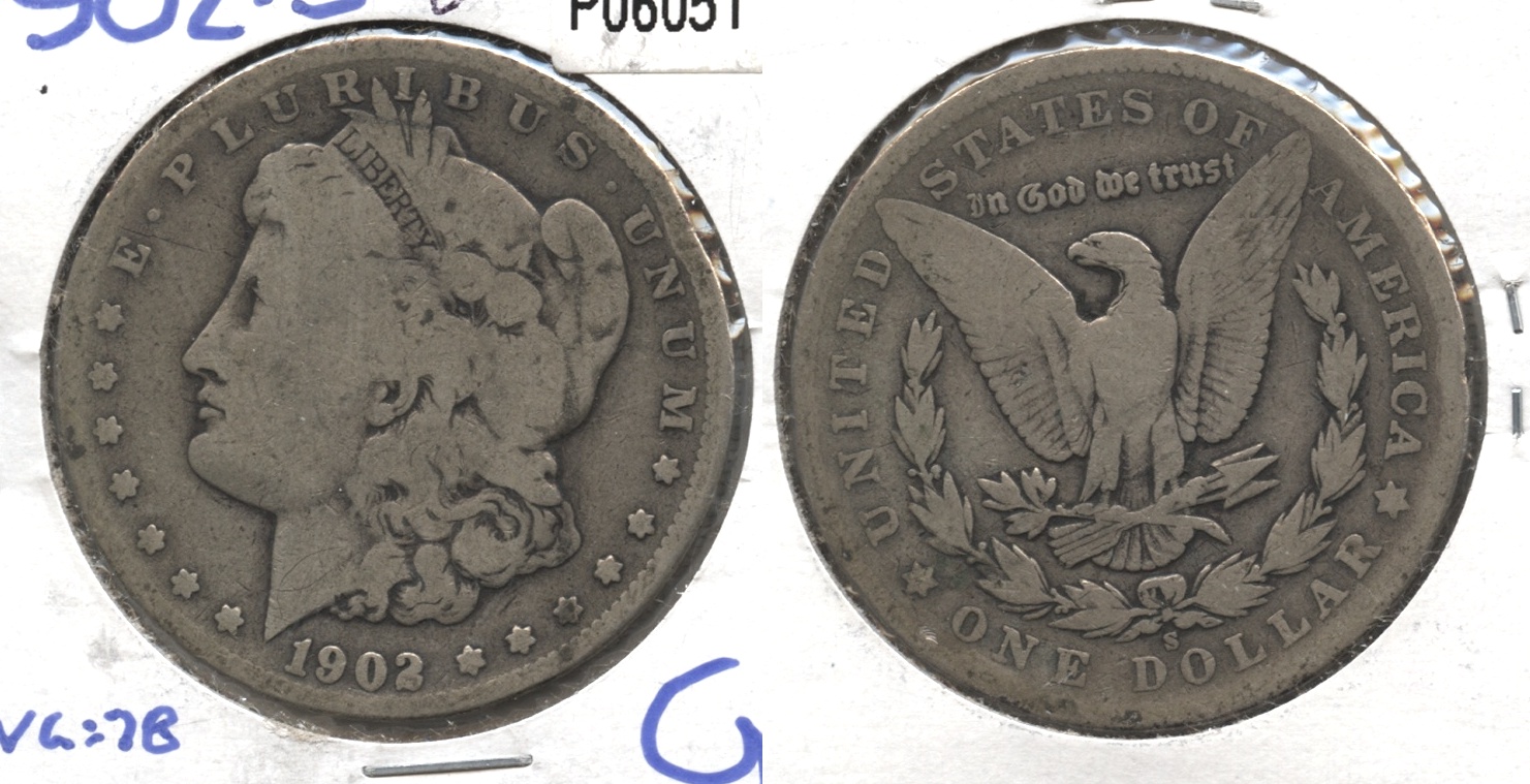 1902-S Morgan Silver Dollar Good-4 #b
