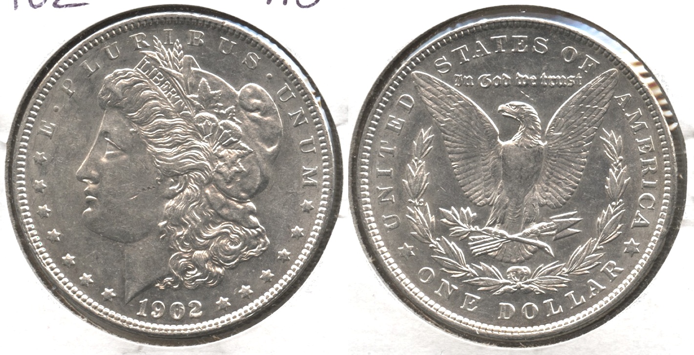 1902 Morgan Silver Dollar AU-50 #a