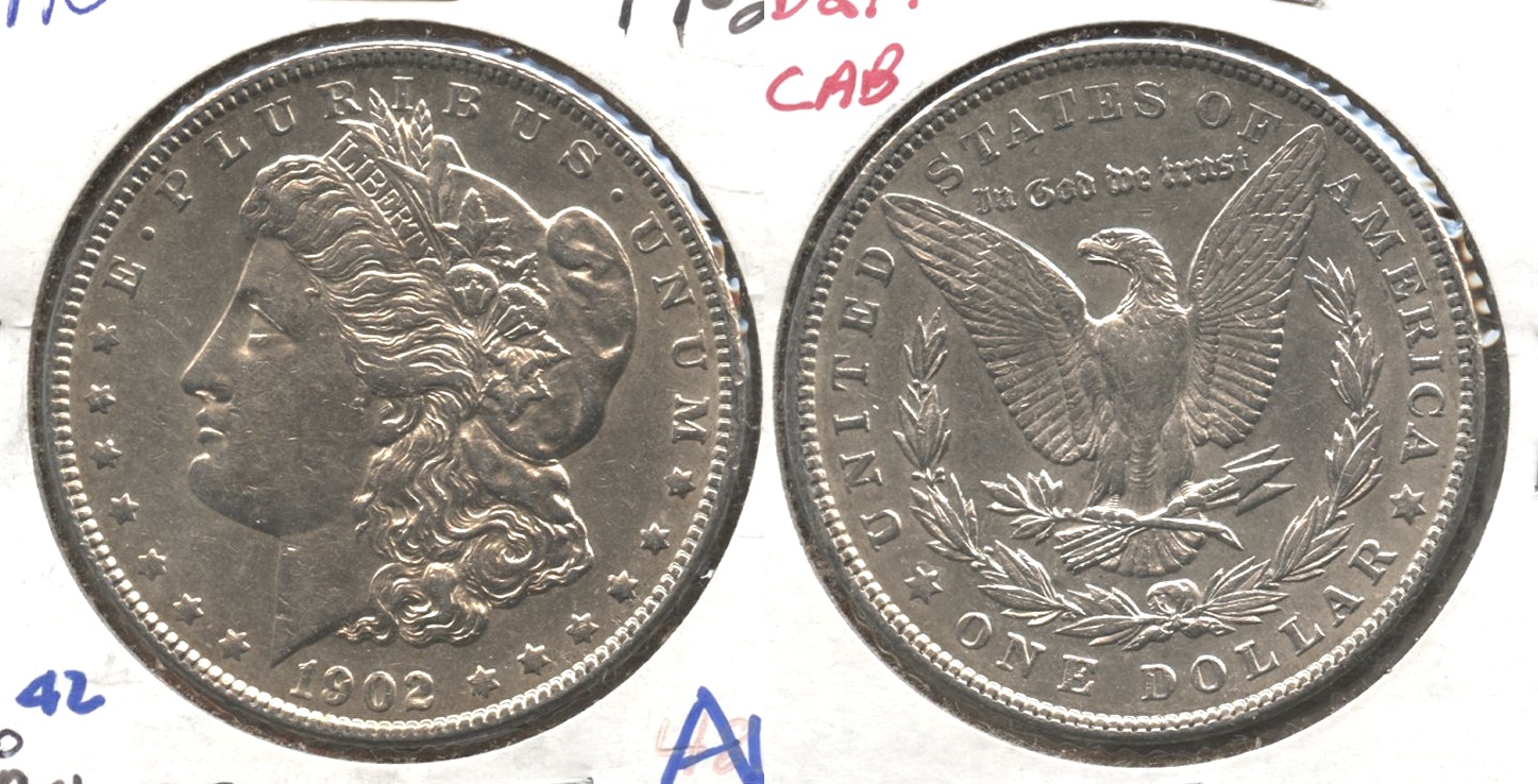 1902 Morgan Silver Dollar AU-50 #b