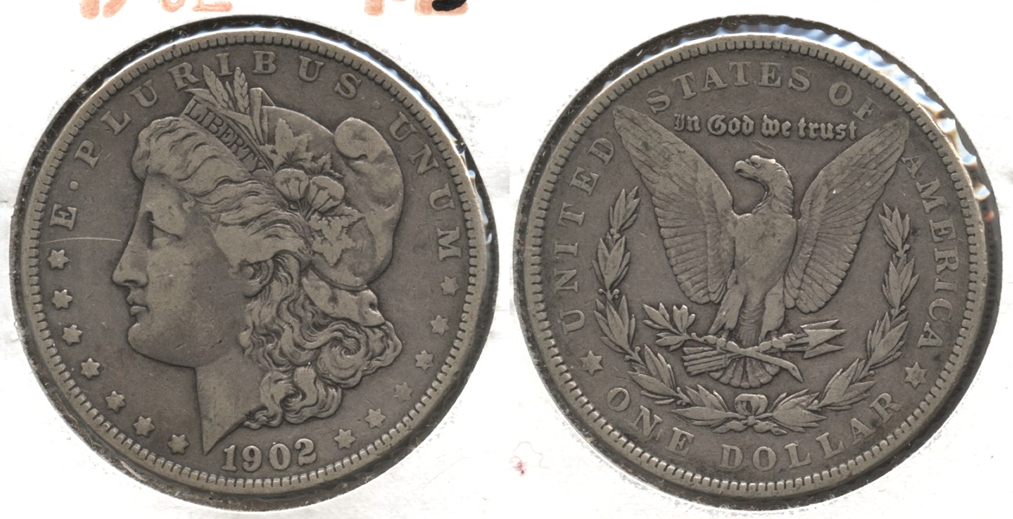 1902 Morgan Silver Dollar Fine-15 #a