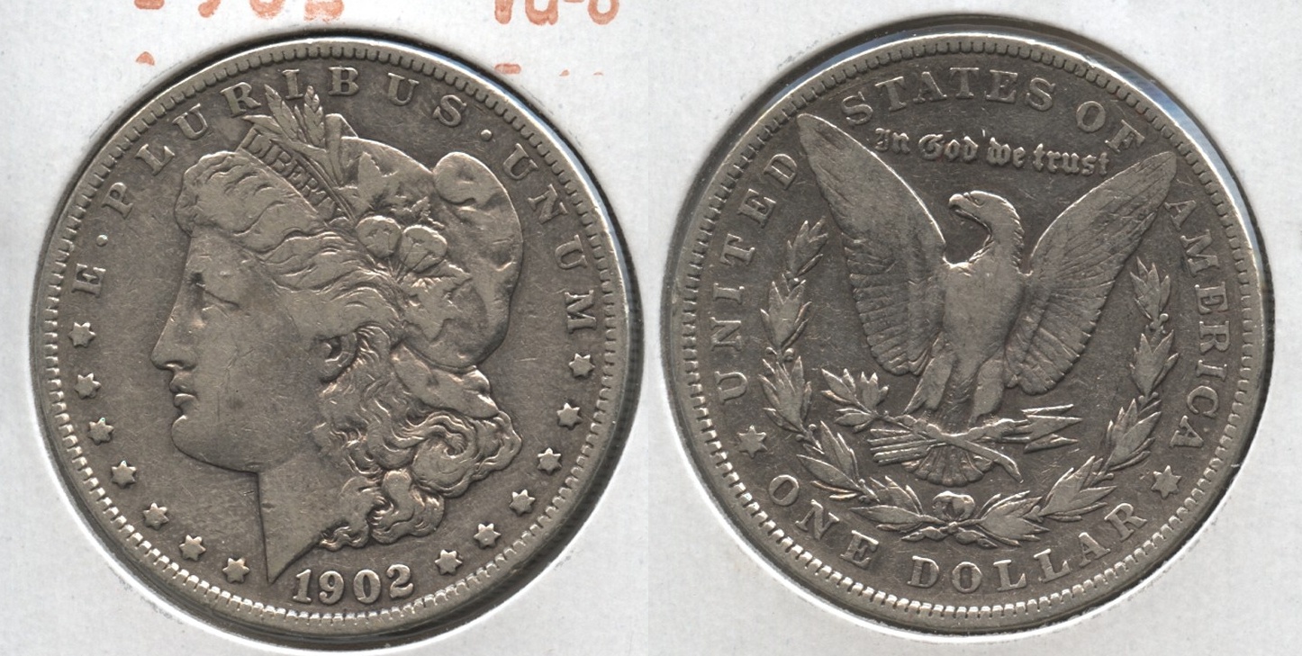 1902 Morgan Silver Dollar VG-8 #e
