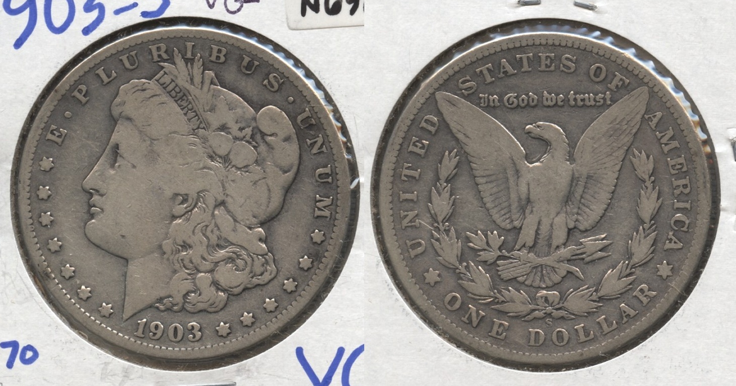 1903-S Morgan Silver Dollar VG-8 #c