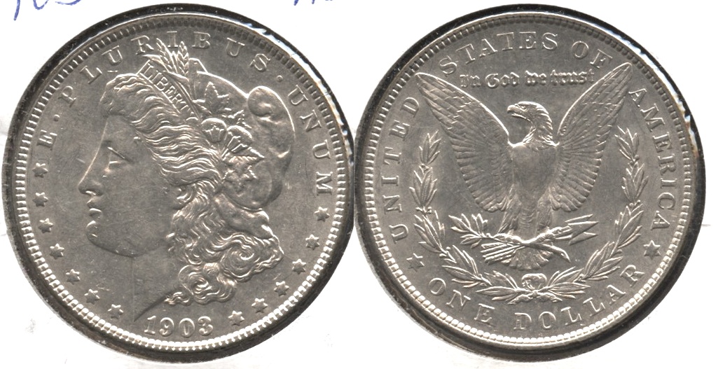 1903 Morgan Silver Dollar AU-50 #c