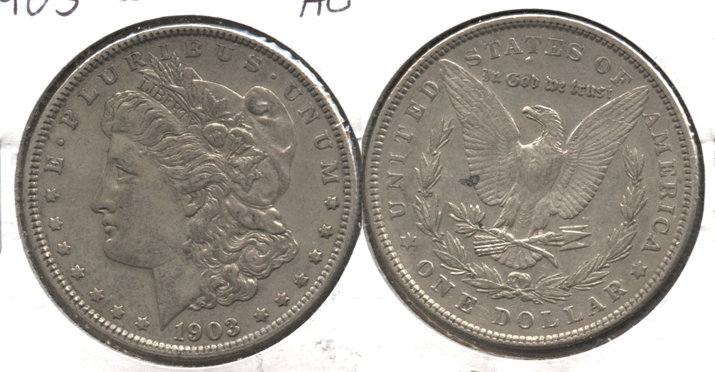 1903 Morgan Silver Dollar AU-50 #d