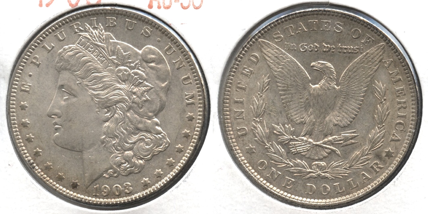 1903 Morgan Silver Dollar AU-50 #j