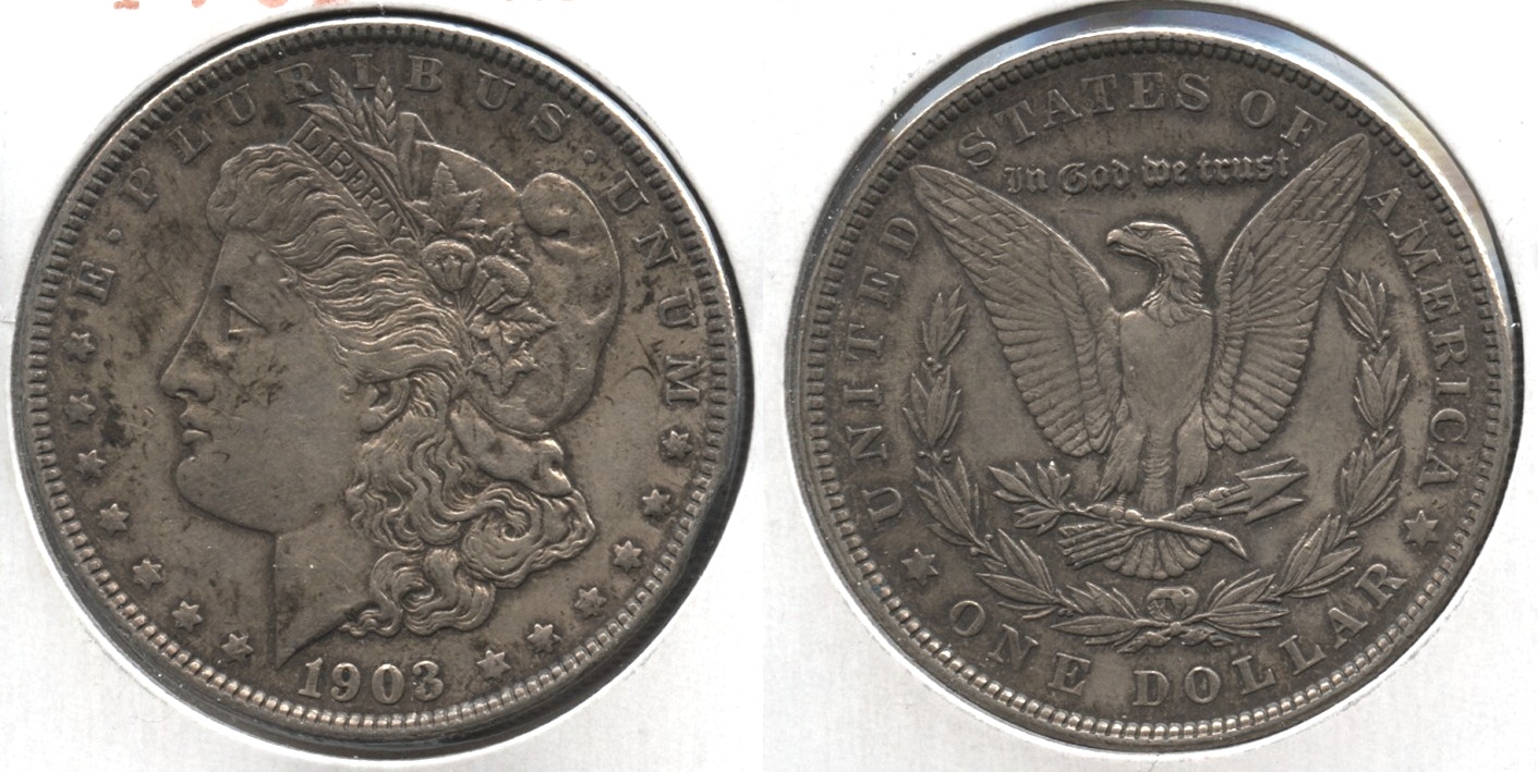 1903 Morgan Silver Dollar AU-50 #m