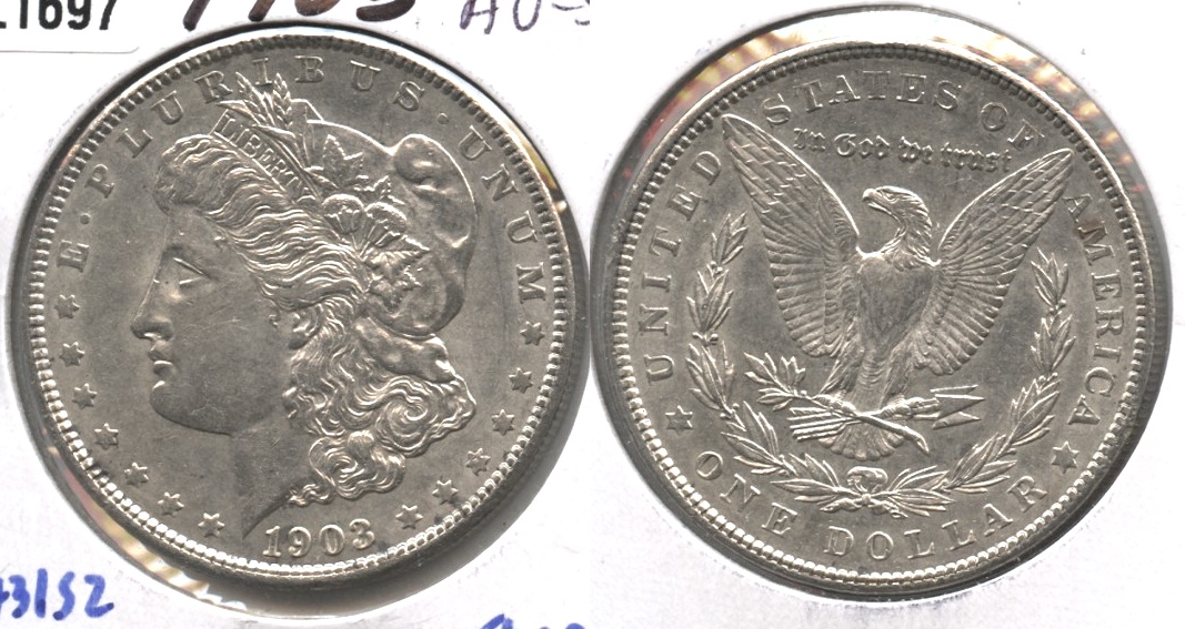 1903 Morgan Silver Dollar AU-55 #h