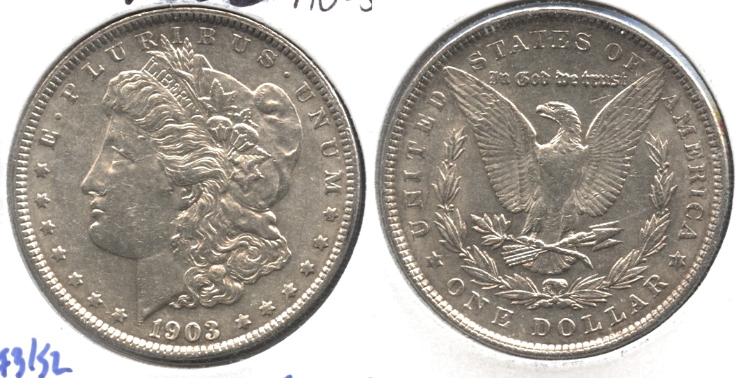 1903 Morgan Silver Dollar AU-55 #i