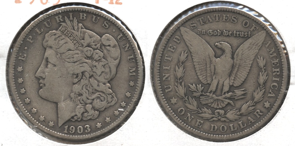 1903 Morgan Silver Dollar Fine-12 #b