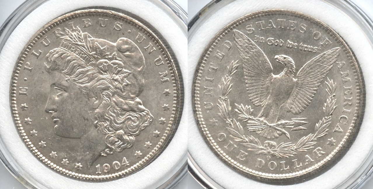 1904-O Morgan Silver Dollar AU-55