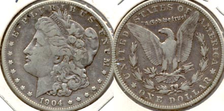 1904-S Morgan Silver Dollar Fine-12
