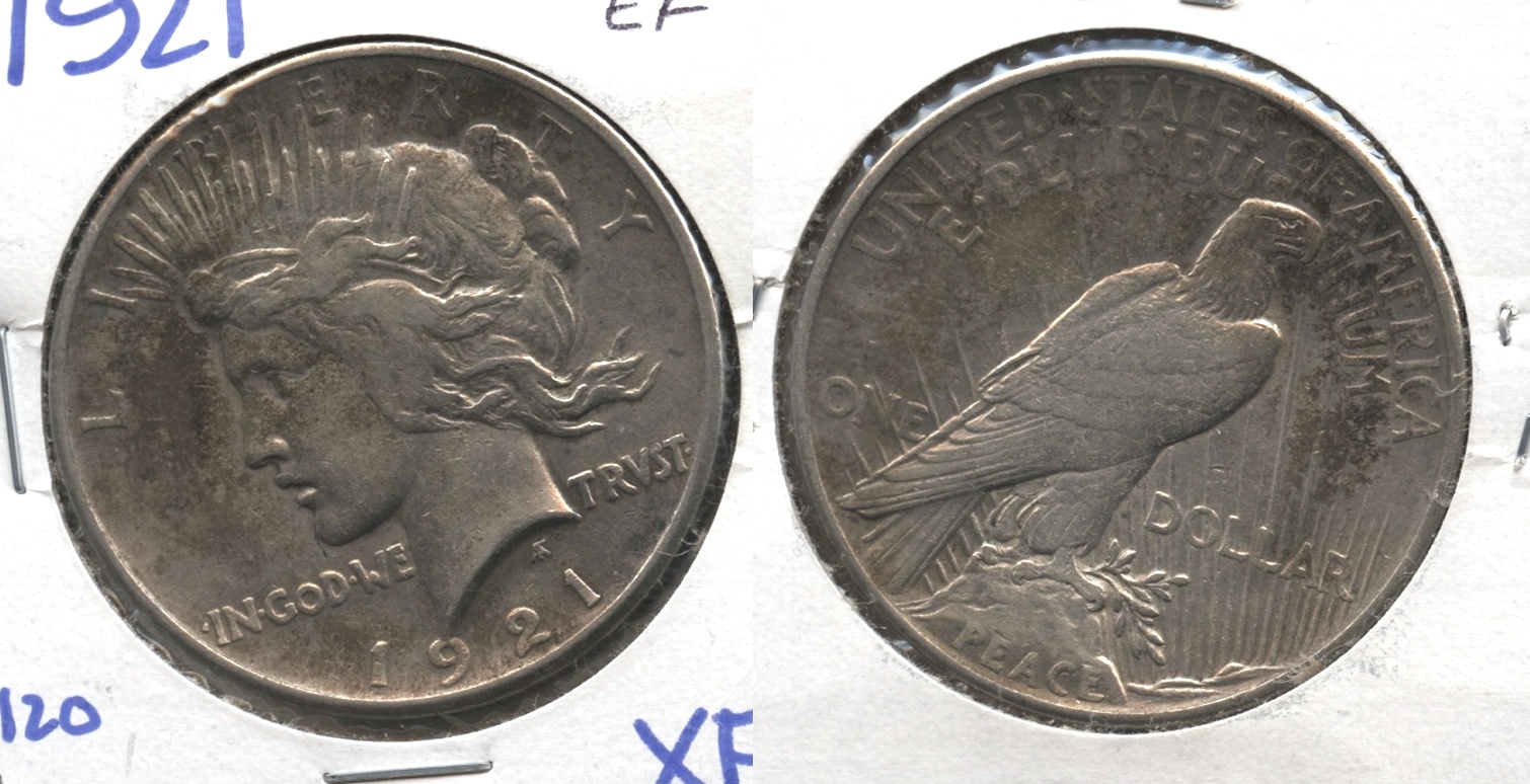 1921 Peace Silver Dollar EF-40 #b