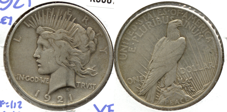 1921 Peace Silver Dollar VF-20