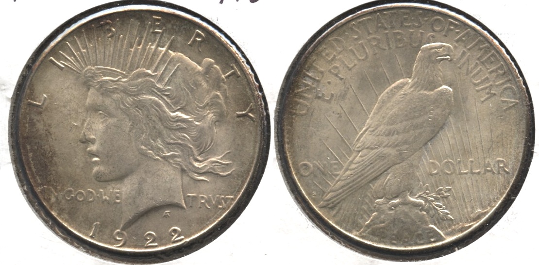 1922-S Peace Silver Dollar AU-50 #c