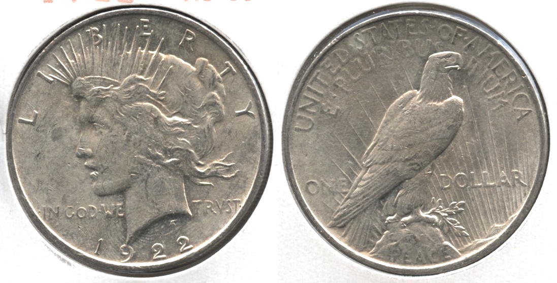 1922 Peace Silver Dollar AU-50 #m