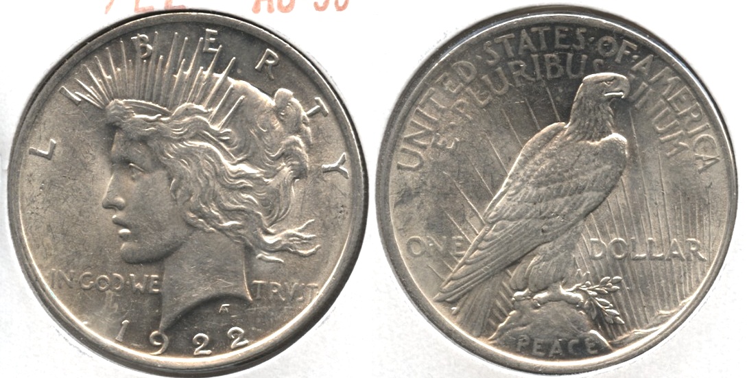 1922 Peace Silver Dollar AU-50 #n