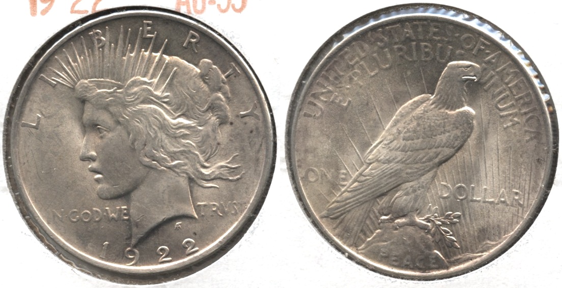 1922 Peace Silver Dollar AU-55 #l