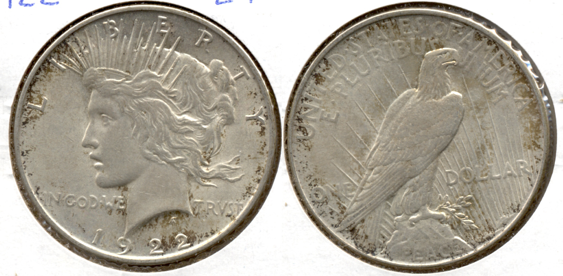 1922 Peace Silver Dollar EF-40 c