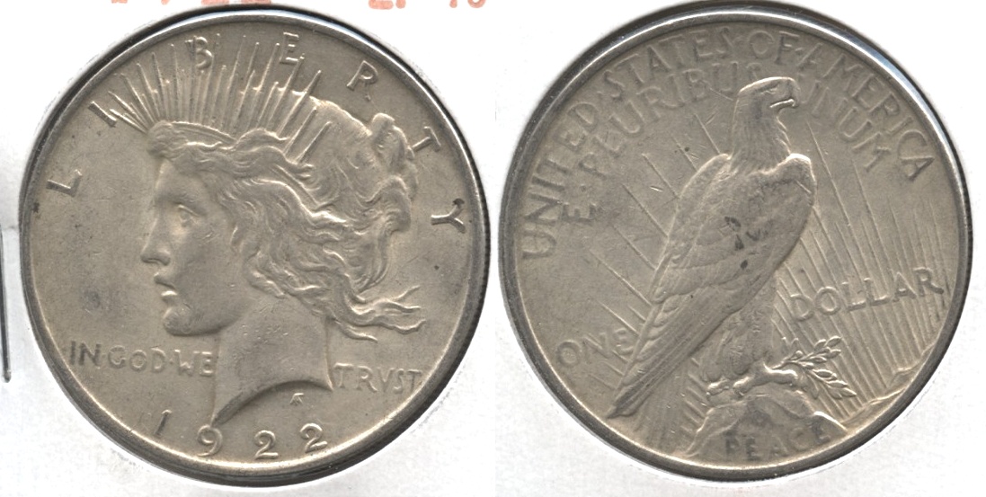 1922 Peace Silver Dollar EF-40 #e