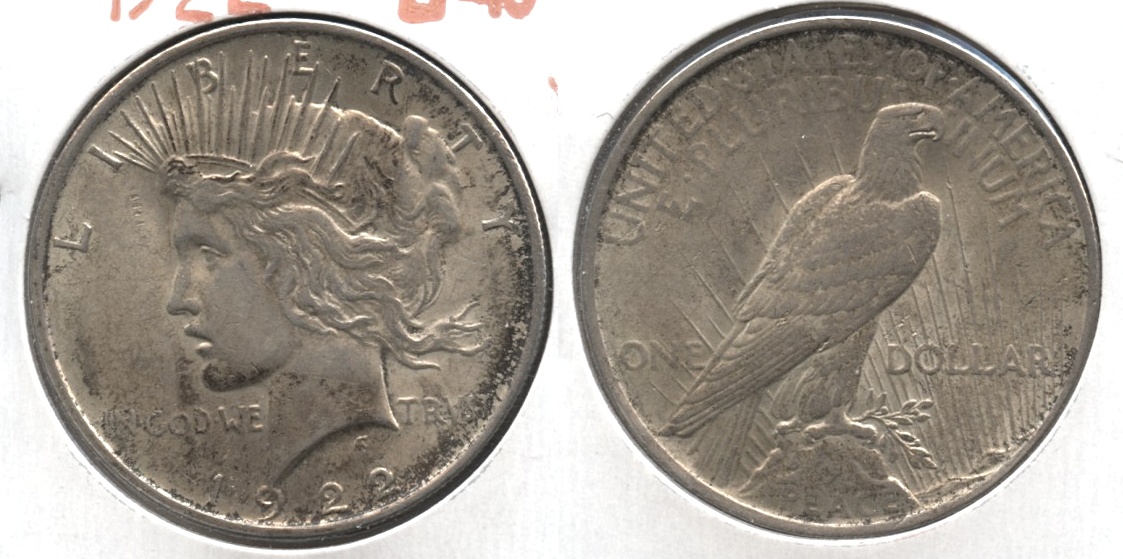 1922 Peace Silver Dollar EF-40 #n