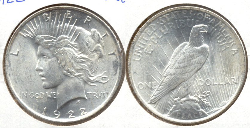1922 Peace Silver Dollar MS-60 i