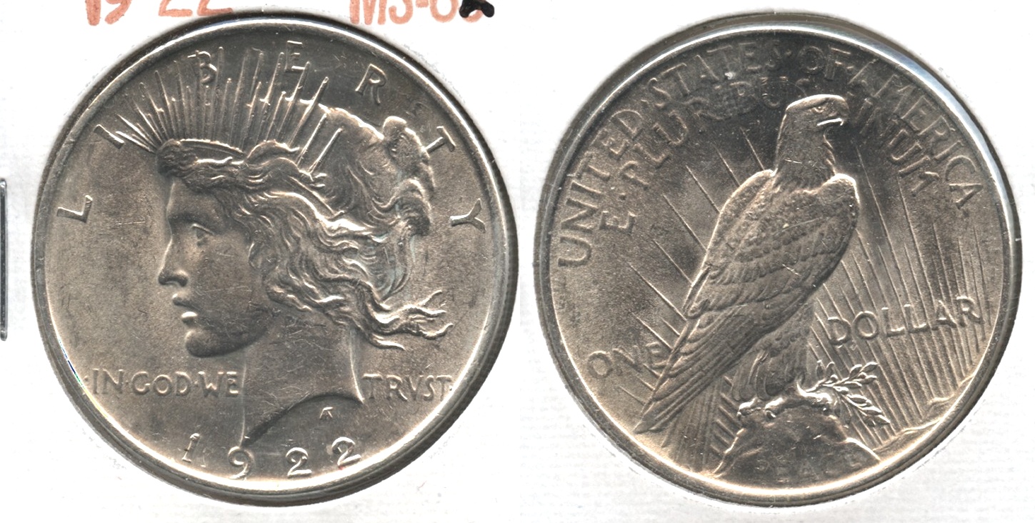 1922 Peace Silver Dollar MS-62 #k