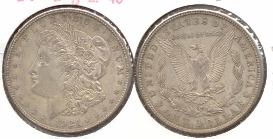 1921-D Morgan Silver Dollar EF-40 b