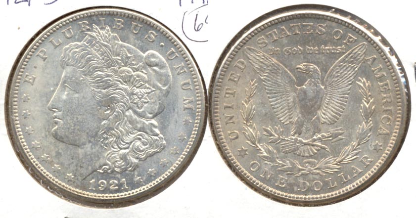 1921-S Morgan Silver Dollar AU-55 c